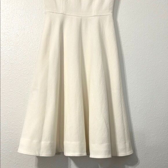 Dress the Population Livia Ivory Fit and Flare Dress Womens Small Wedding Bride - Picture 5 of 16